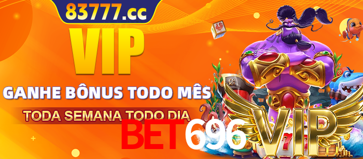 Banner promocional do bet696 oferecendo 100% de recompensas adicionais contínuas para quem fizer o login diário (Daily sign-in), com um mascote de coelho.