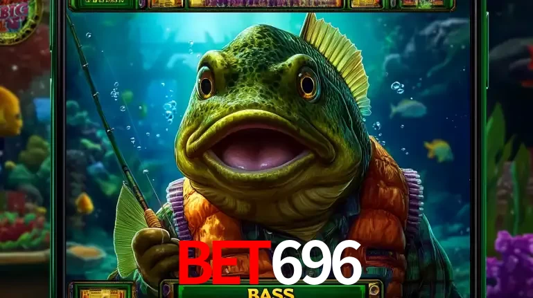 Personagem de peixe pescador do popular jogo de slot com tema de pescaria, uma das emocionantes opções de caça-níqueis para jogar e ganhar no cassino bet696.