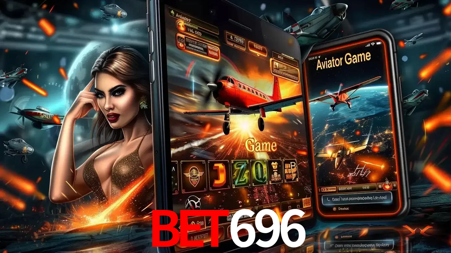 Mulher estilosa cercada por telas que exibem a jogabilidade do Aviator, capturando a intensidade e a estratégia deste popular crash game oferecido pelo bet696.